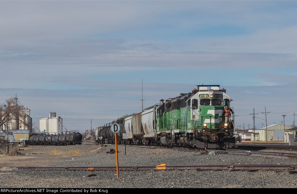 Cascade Green alongside the Transcon